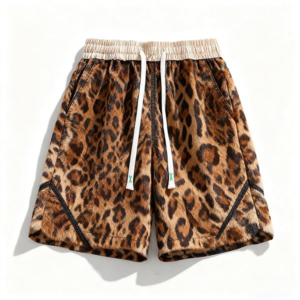 Breathable Color-Block Men's Sport Shorts - Elastic Quick-Dry Athletic Shorts