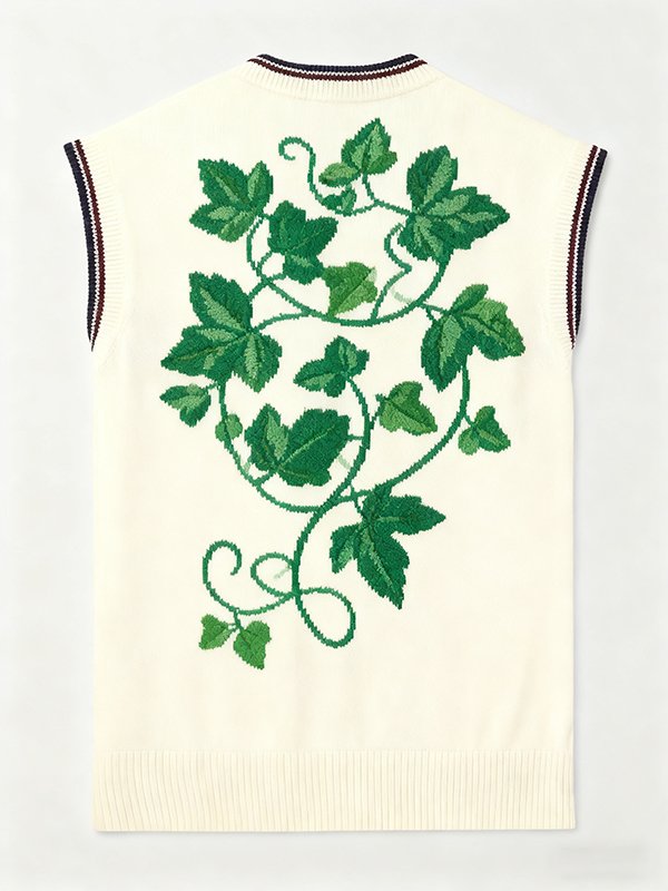 V-Neck 100% Cotton Sleeveless Sweater Vest